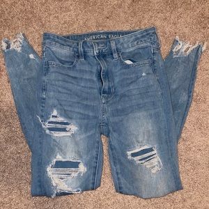 AEO ripped skinny jeans